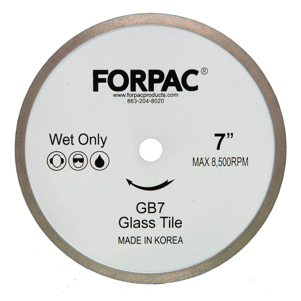 7" Premium Glass Diamond Blades