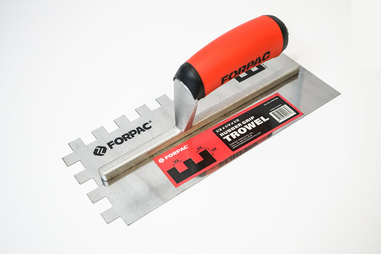 RUBBER GRIP SQUARE  NOTCH TROWEL 1/2 x 1/2 x 1/2