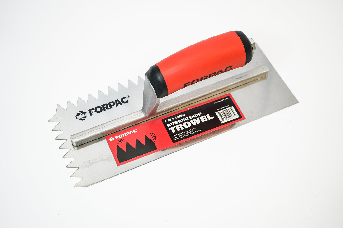 RUBBER GRIP V  NOTCH TROWEL 1/2 x 15/32