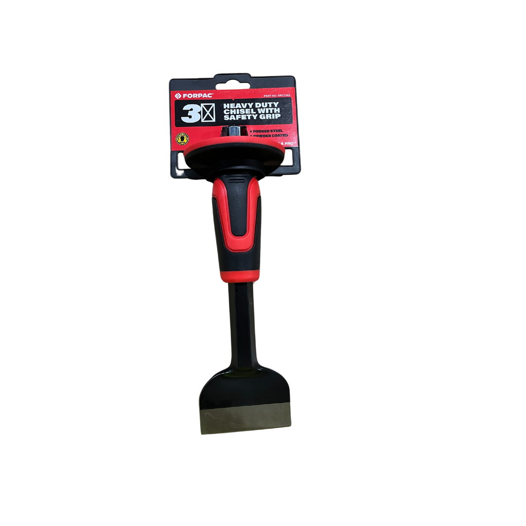 Heavy-Duty Chisel with Safety Grip