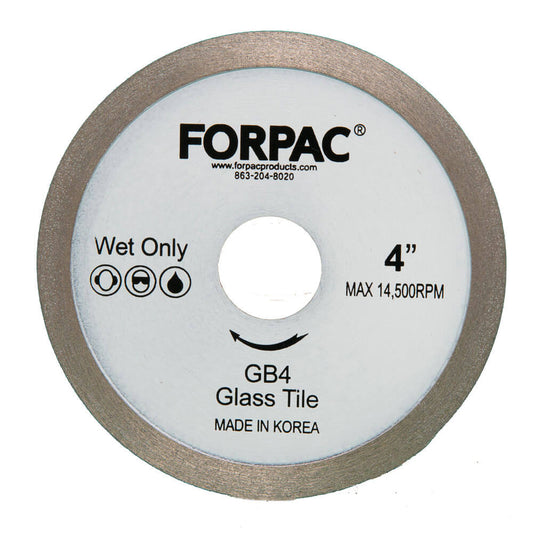 4" Premium Glass Diamond Blades