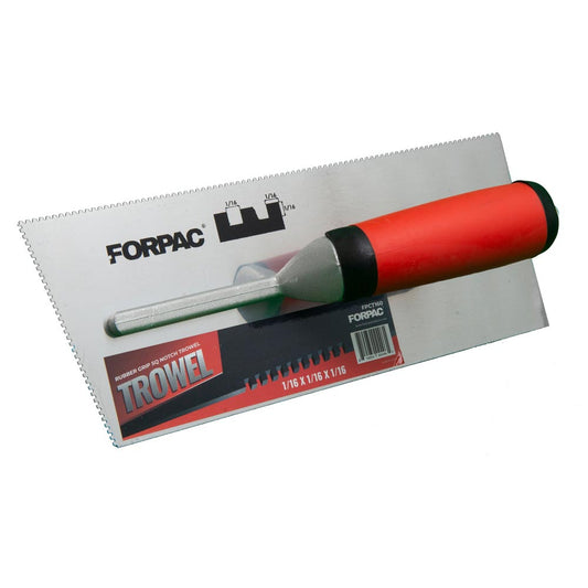 RUBBER GRIP SQUARE  NOTCH TROWEL 1/16 x 1/16 x 1/16
