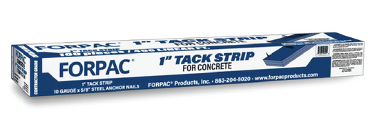 1” TACK STRIP FOR CONCRETE - 10 GAUGE